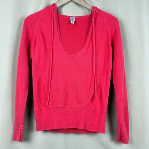 Tristan Cotton Hoodie Sweater Small Lightweight Knit Casual Core Minimalist